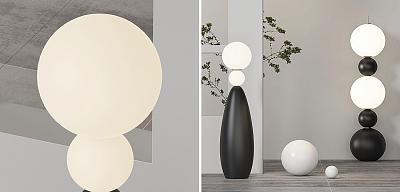 Торшер Two Round Shapes Floor Lamp Loft-Concept 41.421-0