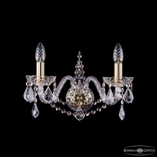 Бра Bohemia Ivele Crystal 1411B/2/160 G Leafs
