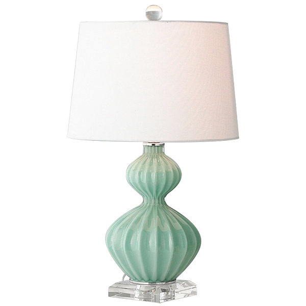 Настольная лампа Loraine Green Table lamp