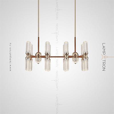 Серия реечных светильников с рельефными плафонами цилиндрической формы Lampatron CAMILLA LONG