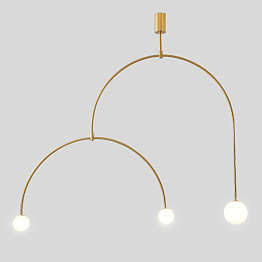 Люстра Fontana Amorosa Three Gold designed by Michael Anastassiades