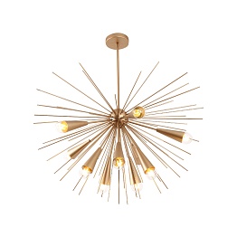 Люстра подвесная LED7 Future Lighting Loft Industry Modern - Brass Sun Chandelier