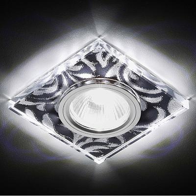 Встраиваемый точечный светильник MR16 со светодиодной подсветкой Ambrella Light S234 BK/CH/WH