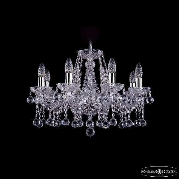 Люстра Bohemia Ivele Crystal 1413/8/200 Ni Balls