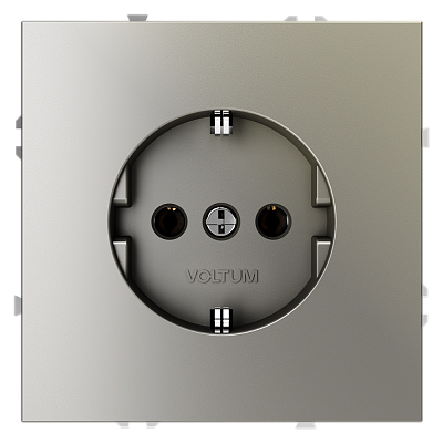 Розетка встраиваемая VOLTUM S70 с заземлением 16А VLS040104