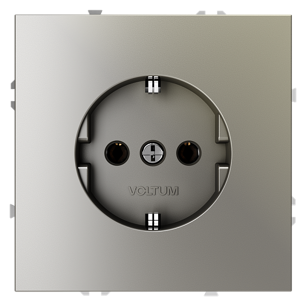 Розетка встраиваемая VOLTUM S70 с заземлением 16А VLS040104