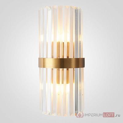Бра Odeon Clear Glass Gold Metal Wall Lamp 44.771 147727-22