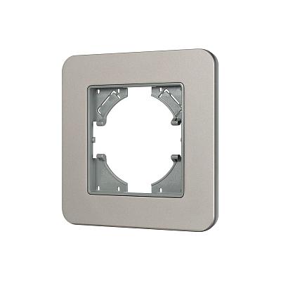 Рамка алюминиевая на 1 пост Arlight FRM-AKIRY-SFAL-1-SR 049684
