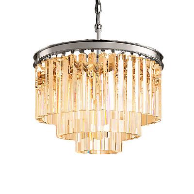 Подвесной светильник DeLight Collection Odeon 6 chrome/amber KR0387P-6 chrome/amber