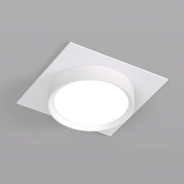 Точечный встраиваемый светильник Denkirs FLAT DK2091-WH