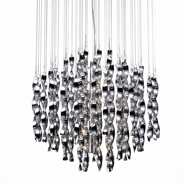 Люстра Macaroni Chandelier Chrome mono