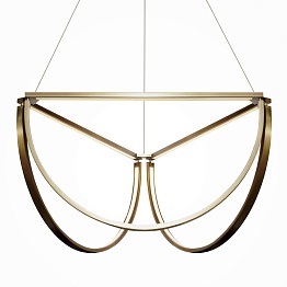 Подвесной светильник Solana Hanging lamp | 65 х 65 см латунь
