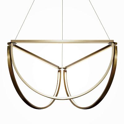 Подвесной светильник Solana Hanging lamp | 65 х 65 см латунь