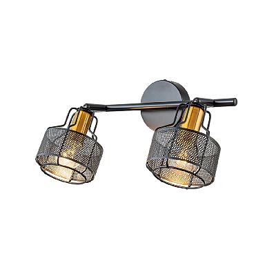 Настенно-потолочный спот Escada 1100/2A E14*40W Black/Gold