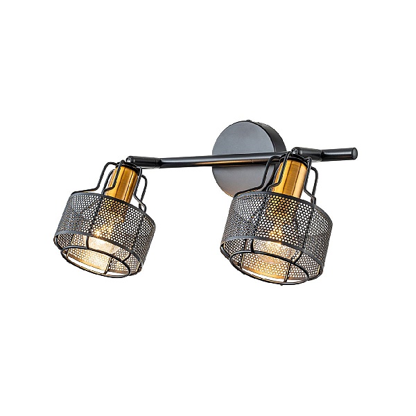 Настенно-потолочный спот Escada 1100/2A E14*40W Black/Gold