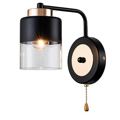 Настенный светильник Escada 2121/1A E27*40W Black/Gold