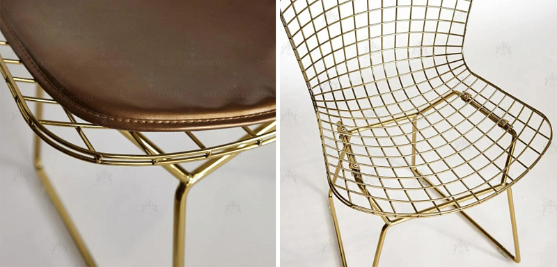 Стул Bertoia Chair Gold 03.643