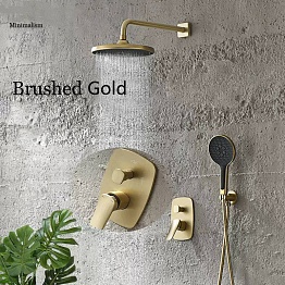 Встраиваемая душевая система Амазон Хоум Aquamarine Brushed Gold AMG007717