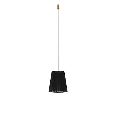 Абажур из органзы черный CASCATA трос 1200 мм Shade support kit DL20751Black Brass