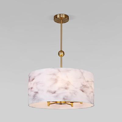 Потолочный светильник с тканевым абажуром 60174/5 латунь