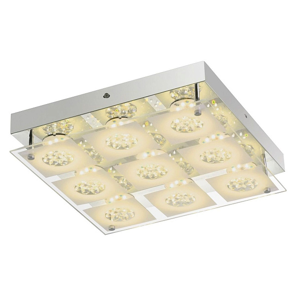 Светильник потолочный Globo 49235-27RGB, хром, LED, 1x27W