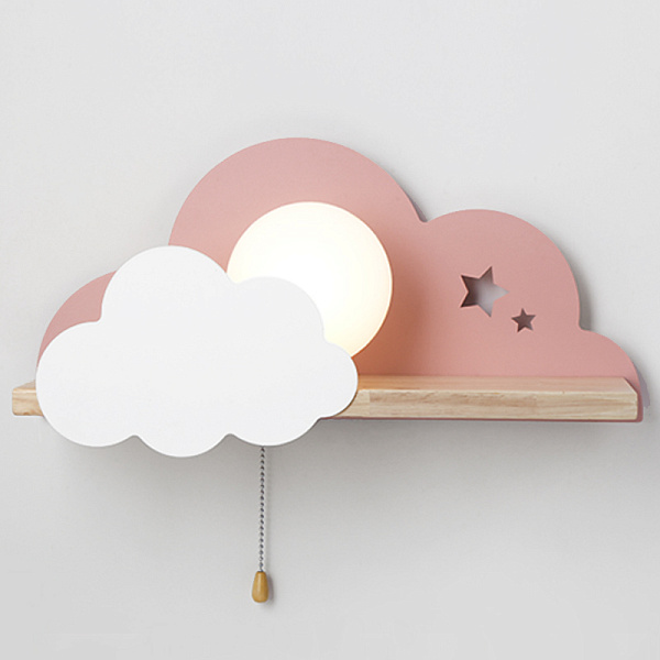 Бра с полкой Розовое Облако Wall Lamp Pink Cloud 44.900-0 Loft-Concept