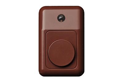 Кнопка звонка со световым индикатором коричневый LIREGUS RETRO 28-673