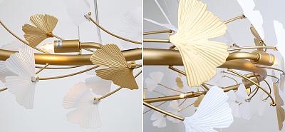 Круглая люстра с декором в виде листьев Wintery Flovers Loft-Concept 40.6176-3