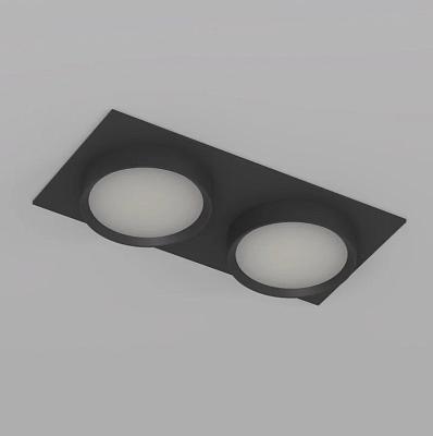 Точечный встраиваемый светильник Denkirs FLAT DK2092-BK