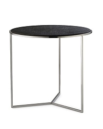 Серый приставной столик "Гвен" LouvreHome LHFST092CS/DPO light charcoal