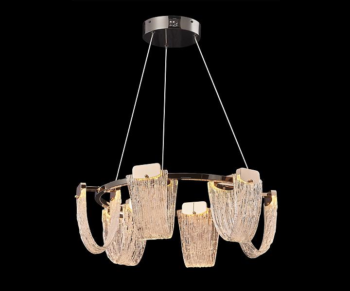 Люстра подвесная хрустальная Kink Light Иста латунь 08065-60,36