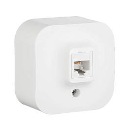 Розетка телефонная RJ11 Legrand Quteo белая 782214