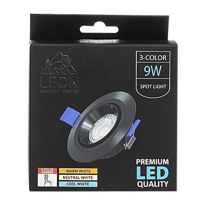 Точечный светильник LEON LE-SPR-BL-9W 3000K & 4000К & 6500K