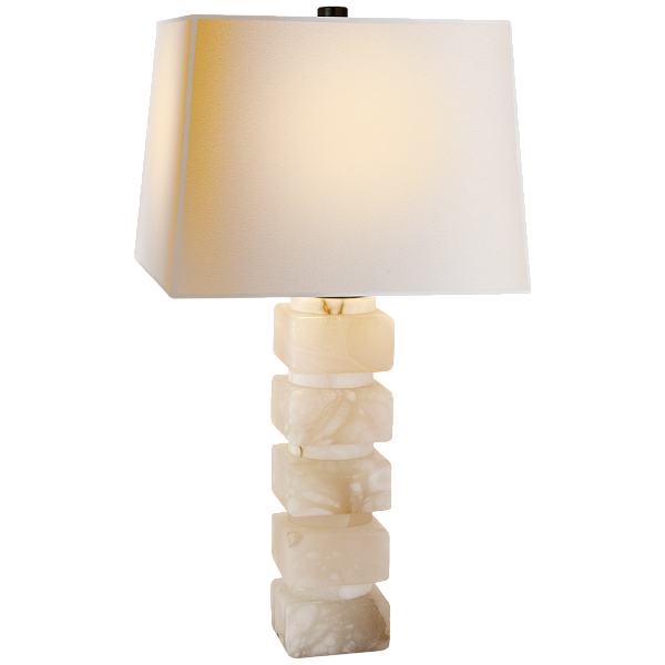 Настольная лампа Visual Comfort Square Chunky Stacked CHA8947ALB-NP