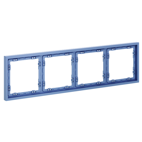 Рамка пластиковая VOLTUM S70 на 4 поста, (деним) Voltum VLS100415