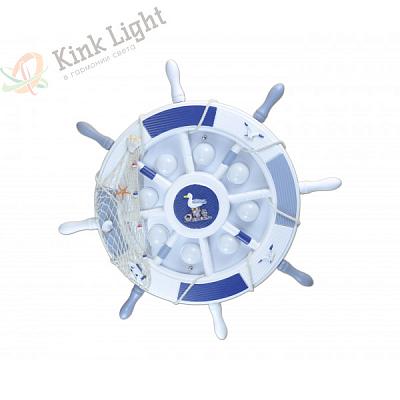 Светильник потолочный Kink Light Штурвал сине-голубой 07427,55