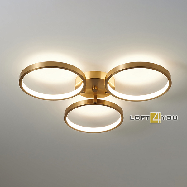 Дизайнерский светильник потолочный Brass Ring Ceiling L08960