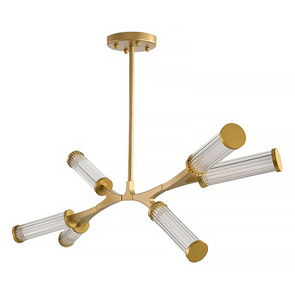Люстра Cylinder Branches Chandelier Gold 6