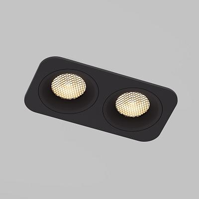 Светильник встраиваемый светодиодный Tetro 20W 3000K черный IP44 15277/LED Elektrostandard