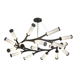 Люстра Cylinder Branches Chandelier Ring Black | Диаметр 120 см