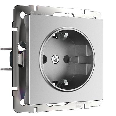 Розетка с заземлением и шторками Werkel W1171165 4690389195587