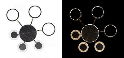 Люстра светодиодная BENDIK LIGHTING Black 6 плафонов Loft-Concept 48.493-3