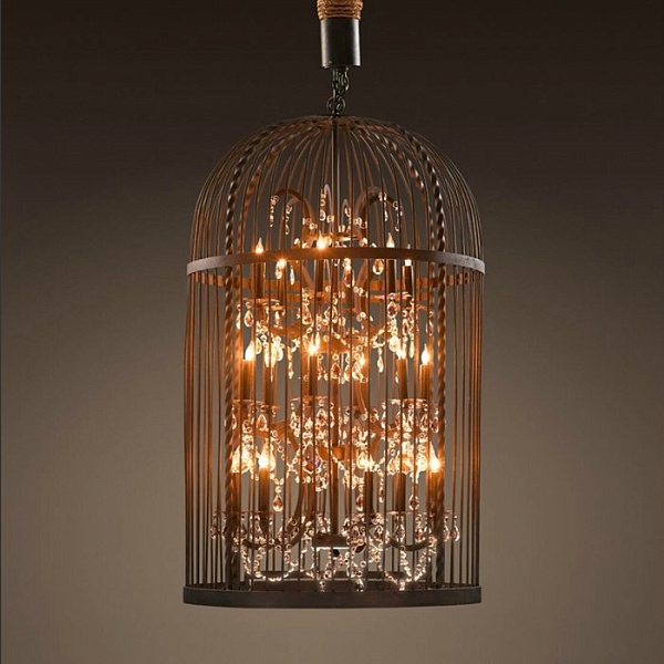 Люстра Steampunk Birdcage Chandelier | диаметр 70 см
