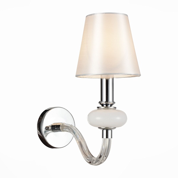 SL654.501.01 — Бра ST Luce Lume, 1 плафон, белый с хромом и прозрачным