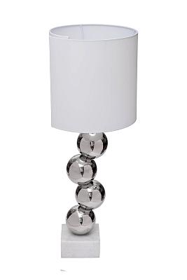 Лампа настольная с белым абажуром Garda Light K2KM1254T-W