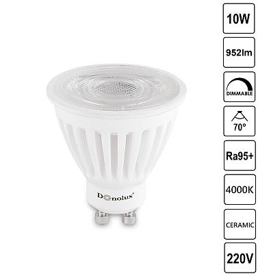 Светодиодная лампа CERAMIC 10Вт, 4000K, 952Лм, Dim Triac