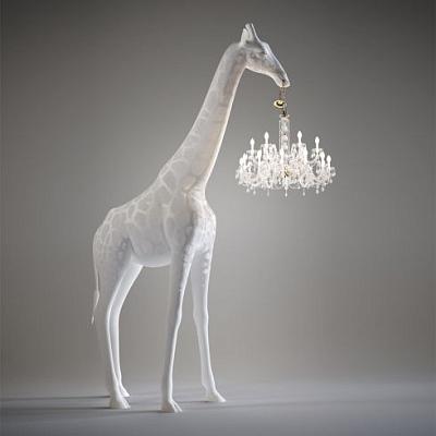 Торшер жираф с люстрой GIRAFFE IN LOVE M WH AMG006653