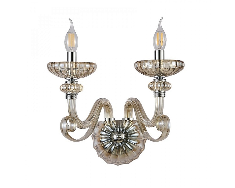 Бра Newport ANNETTE 8622/A chrome cognac