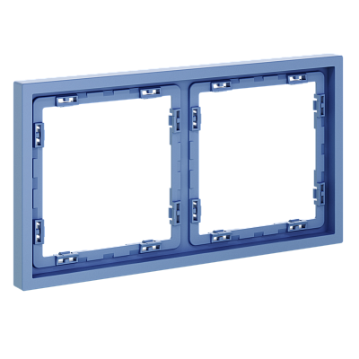 Рамка пластиковая VOLTUM S70 на 2 поста, (деним) Voltum VLS100215