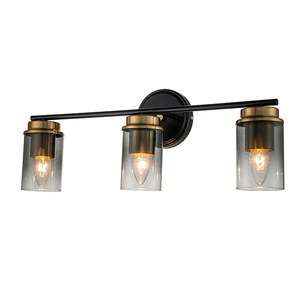 Настенный светильник Escada 2118/3A E14*40W Black/Brass